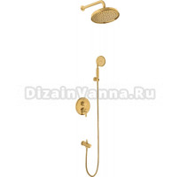 Душевой комплект Shouder Zigmond 0244106 С ВНУТРЕННЕЙ ЧАСТЬЮ, с изливом, золото