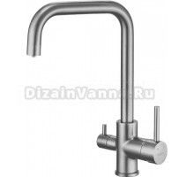 Смеситель для кухни Shevanik S228T оружейная сталь