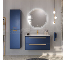 Мебель для ванной комнаты Cezares Eco 75 2 ящика, ручки сатиновое золото, sapfiro