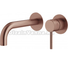 Смеситель для раковины Plumberia Selection Ixo KITXO1135RS250 С ВНУТРЕННЕЙ ЧАСТЬЮ, брашированная медь