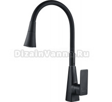 Смеситель для кухни Shevanik S543H-3 с гибким изливом, черный