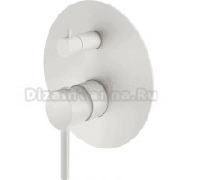 Встраиваемый смеситель для душа и ванны Plumberia Selection Ixo KIT1901BO С ВНУТРЕННЕЙ ЧАСТЬЮ, матовый белый