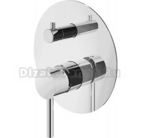 Встраиваемый смеситель для душа и ванны Plumberia Selection Ixo KIT1901CR С ВНУТРЕННЕЙ ЧАСТЬЮ, хром