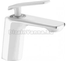 Смеситель для раковины Shevanik S8001F белый, хром