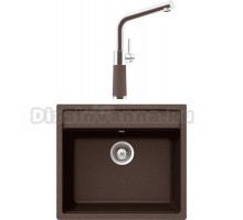 Комплект Мойка Schock Nemo 60 (N-100) Cristalite мокка + Смеситель Cristalite SC-540 мокка
