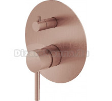 Встраиваемый смеситель для душа и ванны Plumberia Selection Ixo KIT1901RS С ВНУТРЕННЕЙ ЧАСТЬЮ, брашированная медь