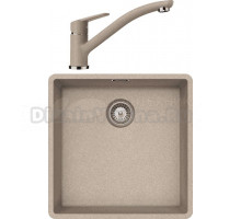 Комплект Мойка Schock Brooklyn 50 Cristalite саббиа + Смеситель Cristalite Daja саббиа