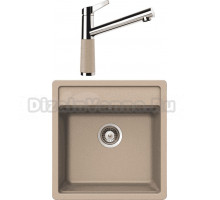 Комплект Мойка Schock Nemo 50 (N-100S) Cristalite саббиа + Смеситель Cristalite SC-510 саббиа