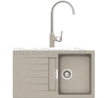 Комплект Мойка Schock Primus 45D (D-100) Cristalite саббиа + Смеситель Cristalite Simi саббиа