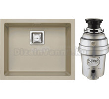 Комплект Мойка Alveus Quadrix Granital 50 pebble + Измельчитель Zorg Inox D ZR-56 D