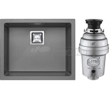 Комплект Мойка Alveus Quadrix Granital 50 steel + Измельчитель Zorg Inox D ZR-75 D