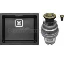 Комплект Мойка Alveus Quadrix Granital 50 twilight + Измельчитель Zorg ZR-75 D BRONZE