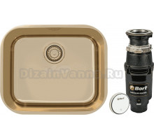 Комплект Мойка Alveus Variant Monarch 10 бронза + Измельчитель Bort Master Eco Control