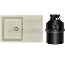 Комплект Мойка AQUATON Аманда жемчуг + Измельчитель Emar ATC-KZ560A