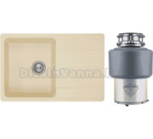 Комплект Мойка AQUATON Аманда шампань + Измельчитель Status Premium 200