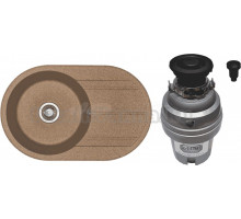 Комплект Мойка AQUATON Амира терракотовая + Измельчитель Zorg ZR-75 D GRAFIT