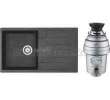 Комплект Мойка AQUATON Верона графит + Измельчитель Zorg Inox D ZR-38 D