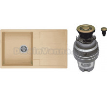 Комплект Мойка AQUATON Верона латте + Измельчитель Zorg ZR-75 D BRONZE