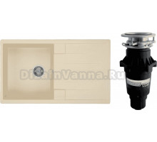 Комплект Мойка AQUATON Верона шампань + Измельчитель Bone Crusher BC 810-SL Slim Line