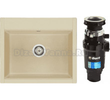 Комплект Мойка AQUATON Делия 60 шампань + Измельчитель Bort Master Eco 91275752