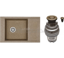 Комплект Мойка AQUATON Делия 78 терракотовая + Измельчитель Zorg ZR-75 D BRONZE