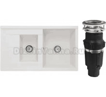 Комплект Мойка AQUATON Делия 87 жемчуг + Измельчитель Bone Crusher BC 610-AS