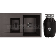 Комплект Мойка AQUATON Делия 87 кофе + Измельчитель Bone Crusher BC 810-AS