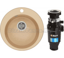 Комплект Мойка AQUATON Иверия латте + Измельчитель Bort Master Eco 91275752