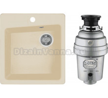 Комплект Мойка AQUATON Парма шампань + Измельчитель Zorg Inox D ZR-38 D