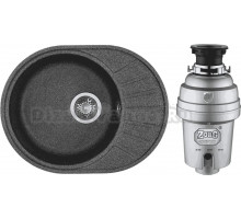 Комплект Мойка AQUATON Чезана графит + Измельчитель Zorg Inox D ZR-56 D