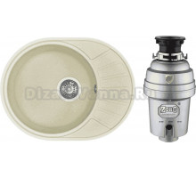 Комплект Мойка AQUATON Чезана жемчуг + Измельчитель Zorg Inox D ZR-75 D