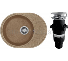 Комплект Мойка AQUATON Чезана терракотовая + Измельчитель Bone Crusher BC 810-SL Slim Line