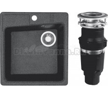 Комплект Мойка AQUATON Парма графит + Измельчитель Bone Crusher BC 610-AS
