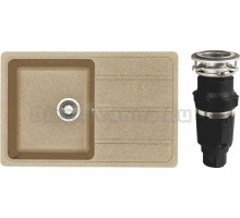 Комплект Мойка AQUATON Аманда песочная + Измельчитель Bone Crusher BC 610-AS