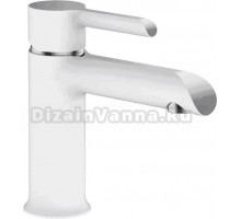 Смеситель для раковины Shevanik S6001F белый, хром