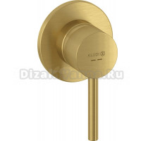Встраиваемый смеситель для душа и ванны Kludi Bozz 38925N076 брашированное золото