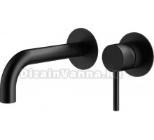 Смеситель для раковины Plumberia Selection Ixo KITXO1135NO210 С ВНУТРЕННЕЙ ЧАСТЬЮ, матовый черный