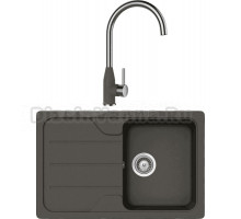 Комплект Мойка Schock Formhaus 45 D Cristalite баварский камень + Смеситель Cristalite Kavus баварский камень