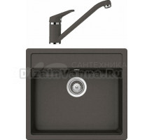 Комплект Мойка Schock Nemo 60 (N-100) Cristalite баварский камень + Смеситель Cristalite Cosmo баварский камень