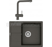 Комплект Мойка Schock Optima 50D Cristalite баварский камень + Смеситель Cristalite Epos баварский камень