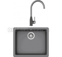 Комплект Мойка Schock Quadro 60 Cristalite баварский камень + Смеситель Cristalite Kavus баварский камень