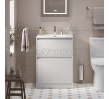 Тумба с раковиной BelBagno Kraft 39 60 напольная, bianco opaco, раковина BB-8099-3-60