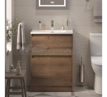 Тумба с раковиной BelBagno Kraft 39 60 напольная, rovere tabacco, раковина BB-8099-3-60