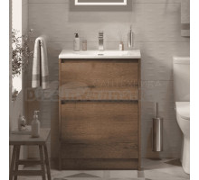 Тумба с раковиной BelBagno Kraft 39 70 напольная, rovere tabacco, раковина BB-8099-3-70
