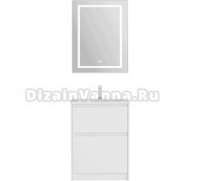 Мебель для ванной комнаты BelBagno Kraft 39 60 напольная, bianco opaco, раковина BB-8099-3-60