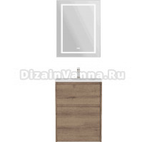 Мебель для ванной комнаты BelBagno Kraft 39 60 напольная, rovere tabacco, раковина BB-8099-3-60