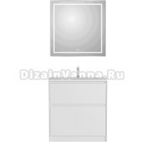 Мебель для ванной комнаты BelBagno Kraft 39 80 напольная, bianco opaco, раковина BB-8099-3-80