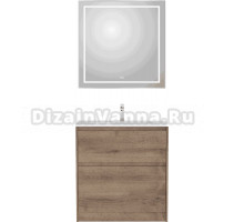 Мебель для ванной комнаты BelBagno Kraft 39 80 напольная, rovere tabacco, раковина BB-8099-3-80
