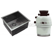 Комплект Мойка Emar PVD EMB-131 PVD Nano Dark + Измельчитель ATC-WZB390A