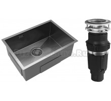 Комплект Мойка Emar PVD EMB-132 PVD Nano Dark + Измельчитель Bone Crusher BC 610-AS